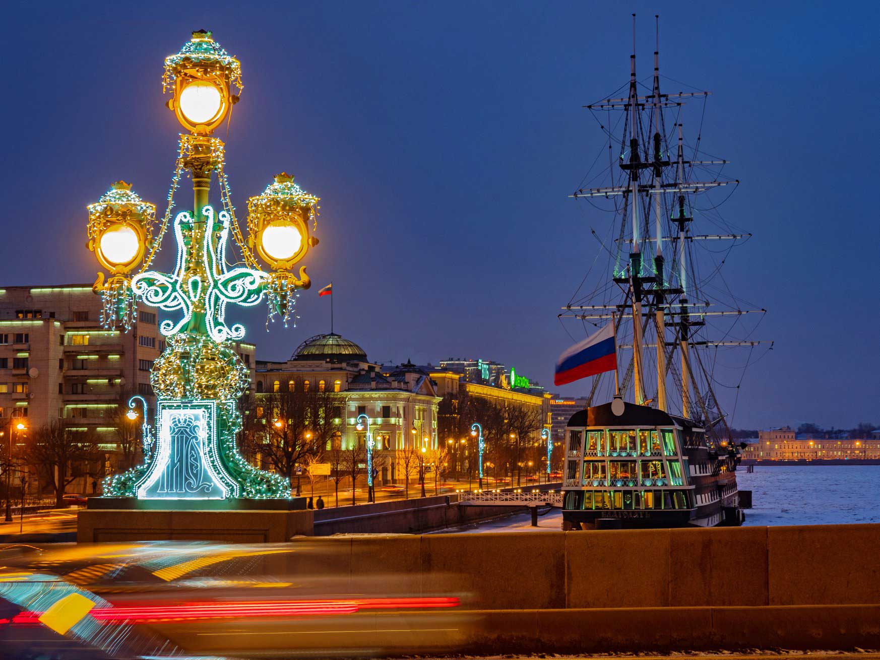 Winter light of St. Petersburg