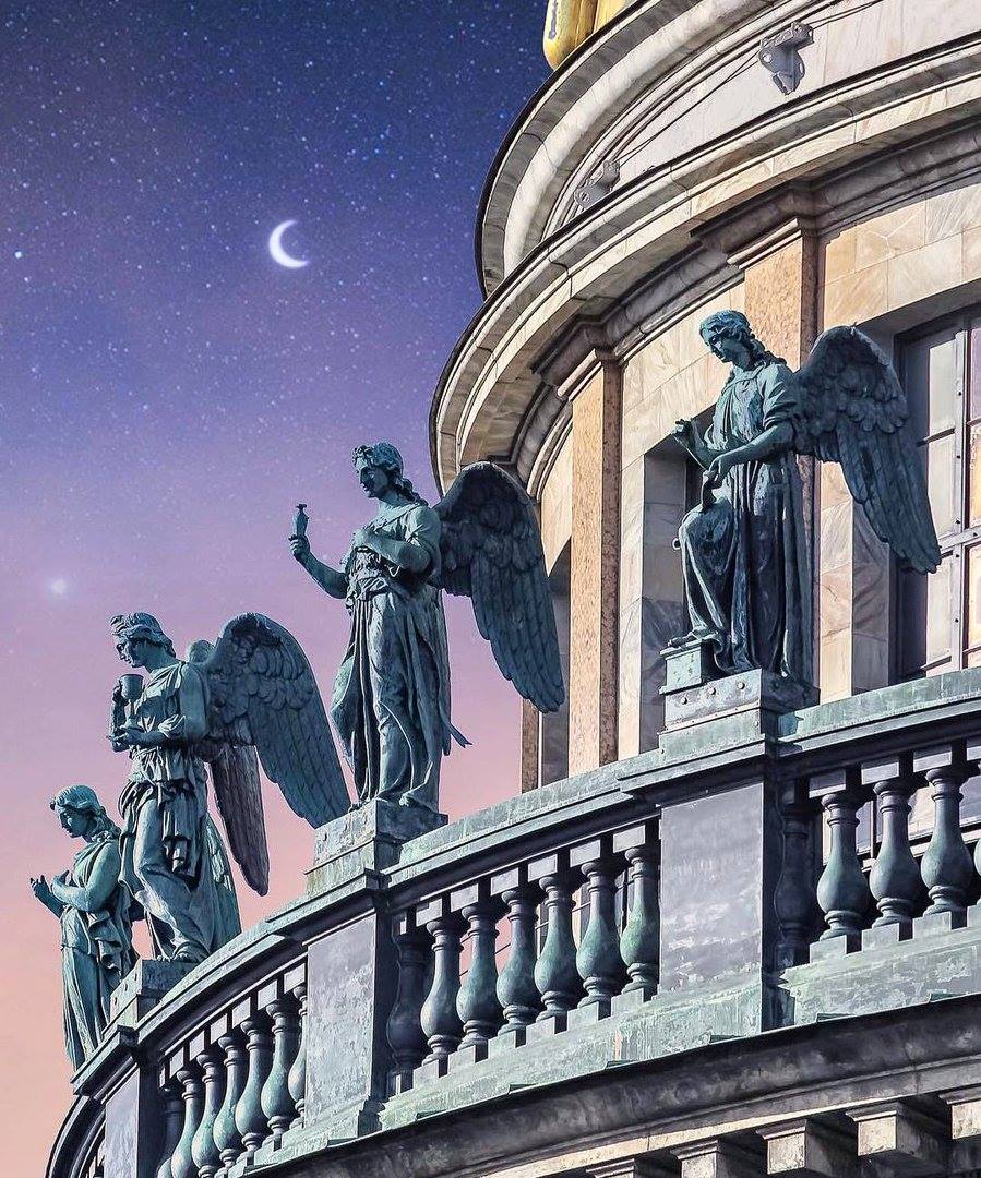 The angels of St. Isaac's Cathedral