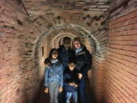 We enter the Peter and Paul Fortress through a secret hidden passage.