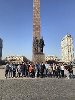 First stop at the Defenders of Leningrad Memorial