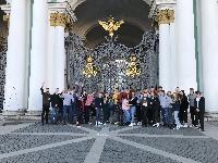 The infamous gates of the Winter Palace!