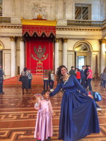Our guide Christina with a young princess on a children's tour in the Hermitage